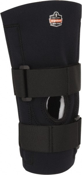 Ergodyne - Size M Neoprene Knee Support - 14 to 15 Inch Fit, Adjustable Strap Style, Open Knee with Front Padding, Black - Exact Tooling