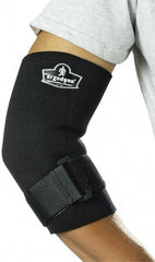 Ergodyne - Size M Neoprene Elbow Sleeve - 10 to 11 Inch, Adjustable Strap, Black - Exact Tooling