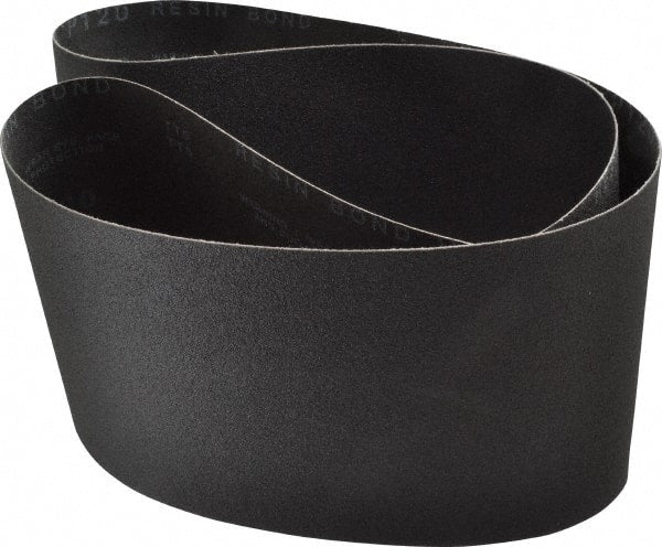 Made in USA - 6" Wide x 48" OAL, 120 Grit, Silicon Carbide Abrasive Belt - Silicon Carbide, Fine, Coated, X/Y Weighted Cloth Backing, Wet/Dry, Series S181 - Exact Tooling