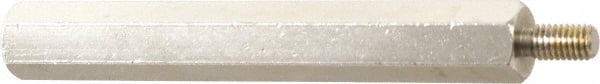 Electro Hardware - #4-40, 1/4" OAL, 3/16" Across Flats, Stainless Steel Hex Male/Female Circuit Board Standoffs - 1/4" Thread Depth, 1/4" Body Length, Passivated Finish - Exact Tooling
