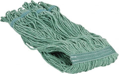 PRO-SOURCE - 5" Green Head Band, Large PET Loop End Mop Pad - 4 Ply, Quick Change Connection, Use for General Purpose - Exact Tooling