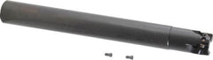 Kennametal - 3/4" Cut Diam, 0.398" Max Depth of Cut, 3/4" Shank Diam, 6.7" OAL, Indexable Square Shoulder End Mill - EC10.., EP10.. Inserts, Cylindrical Shank, 0° Lead Angle, Through Coolant - Exact Tooling
