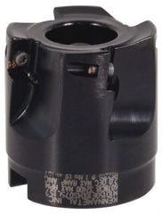 Kennametal - 4 Inserts, 1-1/2" Cut Diam, 3/4" Arbor Diam, 0.391" Max Depth of Cut, Indexable Square-Shoulder Face Mill - 0/90° Lead Angle, 1.575" High, EC10.., EP10.. Insert Compatibility, Series Mill 1-10 - Exact Tooling