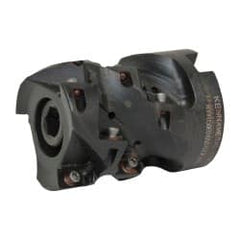 Kennametal - 12 Inserts, 1-1/2" Cut Diam, 3/4" Arbor Diam, 1.417" Max Depth of Cut, Indexable Square-Shoulder Face Mill - 0/90° Lead Angle, 2" High, EC10.., EP10.. Insert Compatibility, Series Mill 1-10 - Exact Tooling