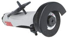 3M - 3" Wheel Diam, 25,000 RPM, Pneumatic Cutoff & Cutoff-Grinder Tool - Straight Handle, 1/4 NPT Inlet - Exact Tooling