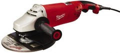 Milwaukee Tool - 7 & 9" Wheel Diam, 6,000 RPM, Corded Angle & Disc Grinder - 5/8-11 Spindle, 120 Volts, 15 Amps, Front Exhaust - Exact Tooling