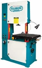 Clausing - 40 Inch Throat Capacity, Variable Speed Pulley Vertical Bandsaw - 50 to 5200 SFPM, 5 HP, Three Phase - Exact Tooling