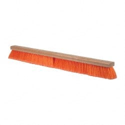 PRO-SOURCE - 36" General Purpose Polypropylene Push Broom - 3" Bristle Length, Wood Block, Bolt-On Handle Connection, Handle Sold Separately - Exact Tooling