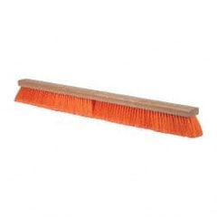 PRO-SOURCE - 36" General Purpose Polypropylene Push Broom - 3" Bristle Length, Wood Block, Bolt-On Handle Connection, Handle Sold Separately - Exact Tooling