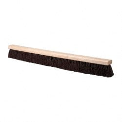 PRO-SOURCE - 36" Heavy Duty Palmyra Push Broom - 4" Bristle Length, Wood Block, Bolt-On Handle Connection, Handle Sold Separately - Exact Tooling