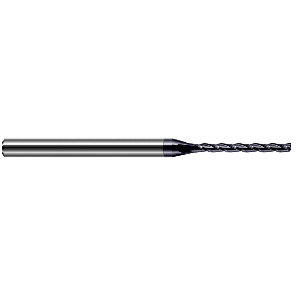 Harvey Tool - 1/16", 5/8" LOC, 1/8" Shank Diam, 2-1/2" OAL, 4 Flute, Solid Carbide Square End Mill - Exact Tooling