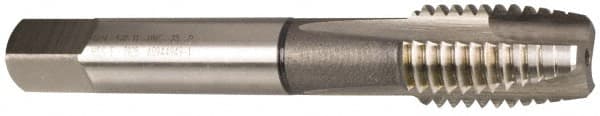 Guhring - M6x1.00 Metric Coarse, 3 Flute, Bright Finish, Cobalt Spiral Point Tap - Plug Chamfer, Right Hand Thread, 2-1/2" OAL, 0.63" Thread Length, 0.255" Shank Diam, 6H Class of Fit, Series 3924 - Exact Tooling
