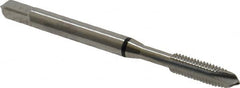 Guhring - #10-32 UNF, 3 Flute, Bright Finish, Cobalt Spiral Point Tap - Plug Chamfer, Right Hand Thread, 2-3/8" OAL, 0.551" Thread Length, 0.194" Shank Diam, 2B Class of Fit, Series 3926 - Exact Tooling