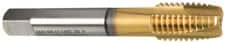 Guhring - #12-24 UNC, 3 Flute, TiN Finish, Cobalt Spiral Point Tap - Plug Chamfer, Right Hand Thread, 2.382" OAL, 0.63" Thread Length, 0.22" Shank Diam, 2B Class of Fit, Series 3928 - Exact Tooling