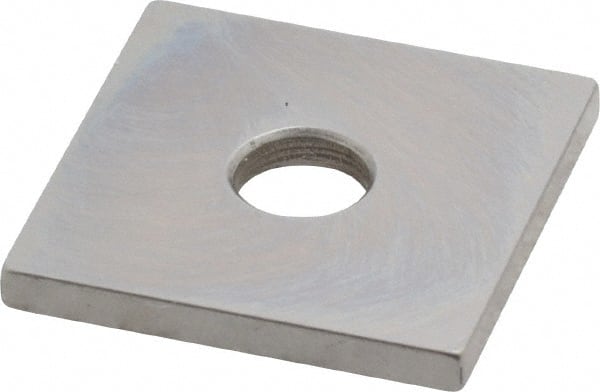 Mitutoyo - 0.1" Square Steel Gage Block - Accuracy Grade 0, Includes Certificate of Inspection - Exact Tooling