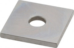 Mitutoyo - 0.1" Square Steel Gage Block - Accuracy Grade 0, Includes Certificate of Inspection - Exact Tooling