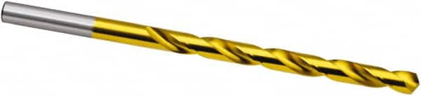 Guhring - 21/32" 118° Spiral Flute High Speed Steel Taper Length Drill Bit - Exact Tooling