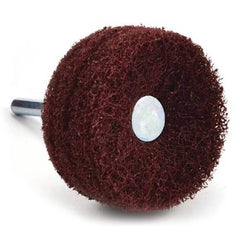 Superior Abrasives - Mounted Flap Wheels; Abrasive Type: Non-Woven ; Outside Diameter (Inch): 2-3/8 ; Face Width (Inch): 2 ; Abrasive Material: Non-Abrasive Fiber ; Grade: Very Fine ; Mounting Type: 1/4" Shank - Exact Tooling