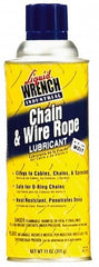 Liquid Wrench - 11 oz Aerosol General Purpose Chain & Cable Lubricant - Clear Bright Yellow, -20 to 650°F - Exact Tooling