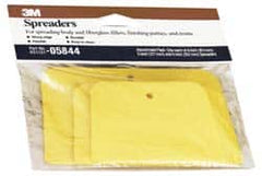 3M - Assorted Spreaders for Body Fillers & Finishing Putties - Plastic - Exact Tooling