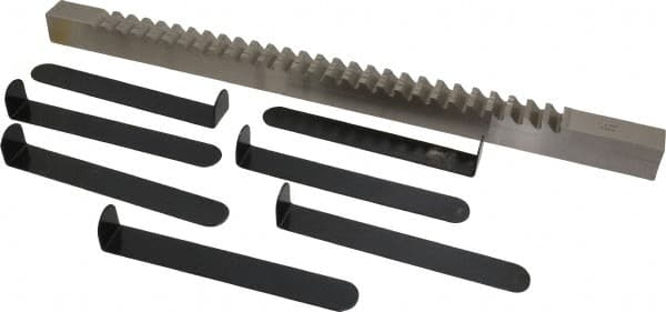 Value Collection - 1" Keyway Width, Style F, Keyway Broach - High Speed Steel, Bright Finish, 1" Broach Body Width, 1" to 6" LOC, 20-1/4" OAL - Exact Tooling