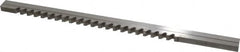 Value Collection - 8mm Keyway Width, Style C-1, Keyway Broach - High Speed Steel, Bright Finish, 3/8" Broach Body Width, 25/64" to 2-1/2" LOC, 11-3/4" OAL - Exact Tooling