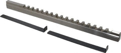 Value Collection - 10mm Keyway Width, Style D-1, Keyway Broach - High Speed Steel, Bright Finish, 9/16" Broach Body Width, 1" to 6" LOC, 13-7/8" OAL - Exact Tooling
