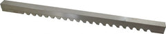 Value Collection - 16mm Keyway Width, Style E-1, Keyway Broach - High Speed Steel, Bright Finish, 3/4" Broach Body Width, 1" to 6" LOC, 15-1/2" OAL - Exact Tooling
