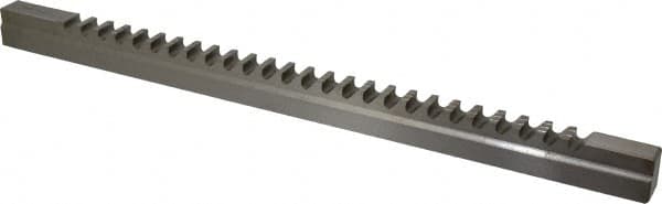 Value Collection - 20mm Keyway Width, Style F-1, Keyway Broach - High Speed Steel, Bright Finish, 1" Broach Body Width, 1" to 6" LOC, 20-1/4" OAL - Exact Tooling
