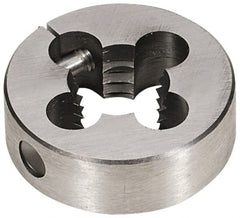 Interstate - 3/4-28 Thread, 1-1/2" Outside Diam High Speed Steel Round Die - Right Hand Thread, Adjustable - Exact Tooling