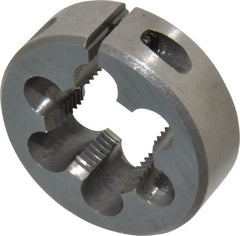 Interstate - 3/4-20 UNEF Thread, 1-1/2" Outside Diam High Speed Steel Round Die - Right Hand Thread, Adjustable - Exact Tooling