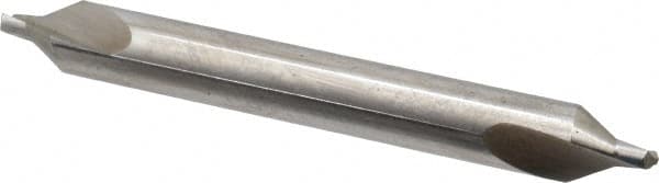 Interstate - #5 Plain Cut 60° Incl Angle High Speed Steel Combo Drill & Countersink - Exact Tooling