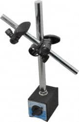 Value Collection - 175 Lb Magnetic Force, Fine Adjustment Indicator Positioner & Holder with Base - Rectangular Base, 70mm Base Height, 50mm Base Length, 55mm Base Width - Exact Tooling