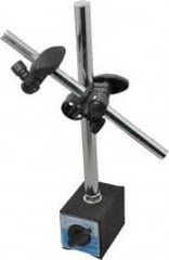 Value Collection - 175 Lb Magnetic Force, Fine Adjustment Indicator Positioner & Holder with Base - Rectangular Base, 70mm Base Height, 50mm Base Length, 55mm Base Width - Exact Tooling