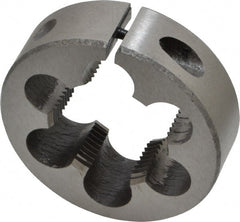 Interstate - M27x1.50 Metric Fine Thread, 2" Outside Diam High Speed Steel Round Die - Right Hand Thread, Adjustable - Exact Tooling