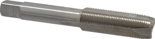 Interstate - M14x1.00 Metric Fine, 3 Flute, Bright Finish, High Speed Steel Spiral Point Tap - Plug Chamfer, Right Hand Thread, 3-19/32" OAL - Exact Tooling
