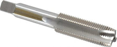 Interstate - M16x1.50 Metric Fine, 3 Flute, Bright Finish, High Speed Steel Spiral Point Tap - Plug Chamfer, Right Hand Thread, 3-13/16" OAL - Exact Tooling