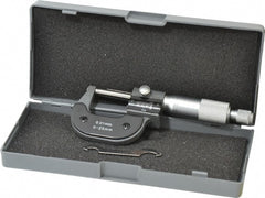 Value Collection - 0 to 25mm Range, 0.01mm Graduation, Mechanical Outside Micrometer - Ratchet Stop Thimble, Digital Counter - Exact Tooling