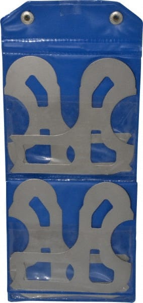 Value Collection - 10 Piece, 0.55 to 1 Inch Radius, Steel Radius Gage Set - Satin Chrome Coated - Exact Tooling