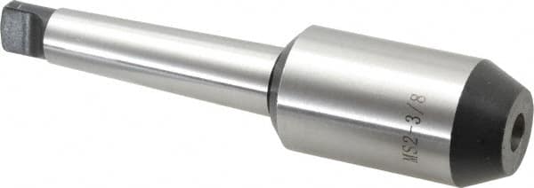 Interstate - 2MT Taper Shank 3/8" Hole End Mill Holder/Adapter - 65mm Projection - Exact Tooling