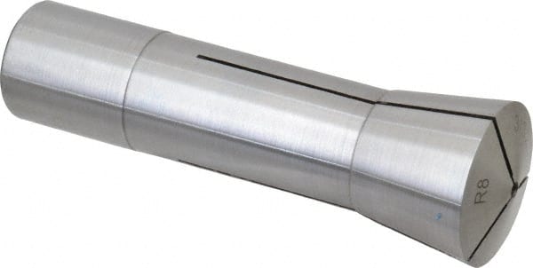 Interstate - 3/32 Inch Steel R8 Collet - 7/16-20 Drawbar Thread, 0.0007 Inch TIR - Exact Tooling