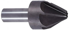 Interstate - 3/16" Head Diam, 3/16" Shank Diam, 6 Flute 60° Cobalt Countersink - Exact Tooling