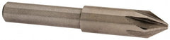 Interstate - 5/16" Head Diam, 1/4" Shank Diam, 6 Flute 60° Cobalt Countersink - Exact Tooling