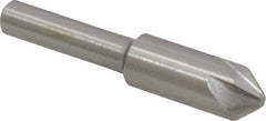 Interstate - 3/8" Head Diam, 1/4" Shank Diam, 6 Flute 82° Cobalt Countersink - Exact Tooling