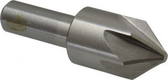 Interstate - 7/8" Head Diam, 1/2" Shank Diam, 6 Flute 82° Cobalt Countersink - Exact Tooling