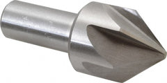Interstate - 1-3/4" Head Diam, 1" Shank Diam, 6 Flute 82° Cobalt Countersink - Exact Tooling
