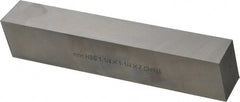 Value Collection - M2 High Speed Steel Square Tool Bit Blank - 1-1/4" Wide x 1-1/4" High x 7" OAL - Exact Tooling