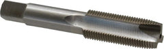 Interstate - 3/4-16 UNF, 3 Flute, Bright Finish, High Speed Steel Spiral Point Tap - Plug Chamfer, Right Hand Thread, 4-1/4" OAL - Exact Tooling