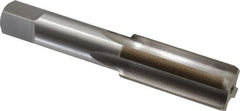Interstate - 13/16-32 UNS 4 Flute Bright Finish High Speed Steel Straight Flute Standard Hand Tap - Bottoming, Right Hand Thread, H3 Limit, Oversize - Exact Tooling
