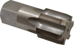 Interstate - 2-1/4 - 16 UNS 6 Flute Bright Finish High Speed Steel Straight Flute Standard Hand Tap - Plug, Right Hand Thread, H5 Limit, Oversize - Exact Tooling